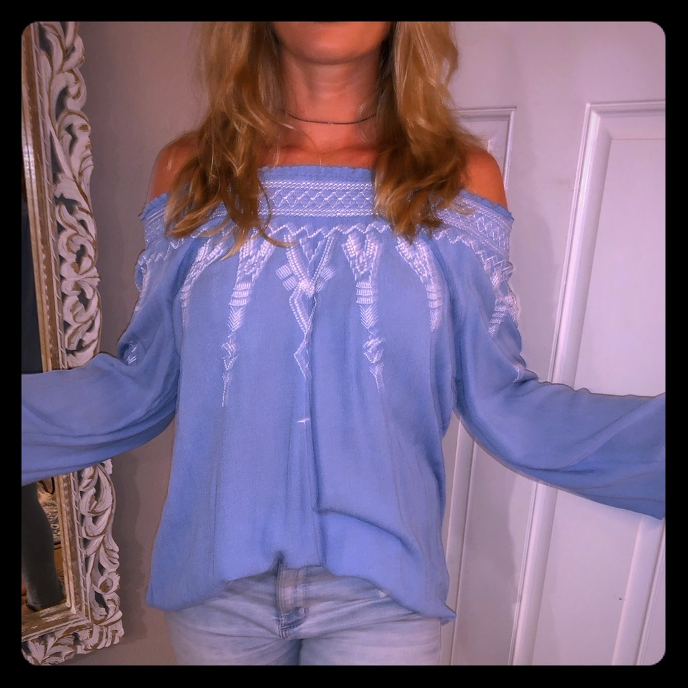 Super cute boho off the shoulder top